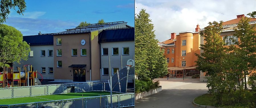 Exteriör på Höglunda skola.